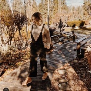 Free people overalls black denim!